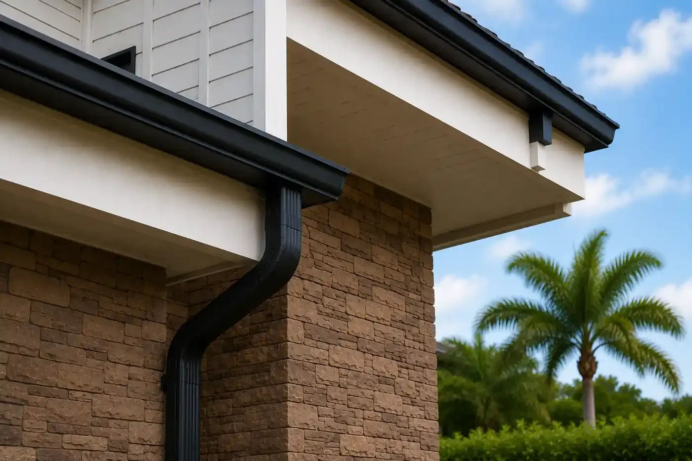 New seamless gutters installed by Polk County Gutter Company