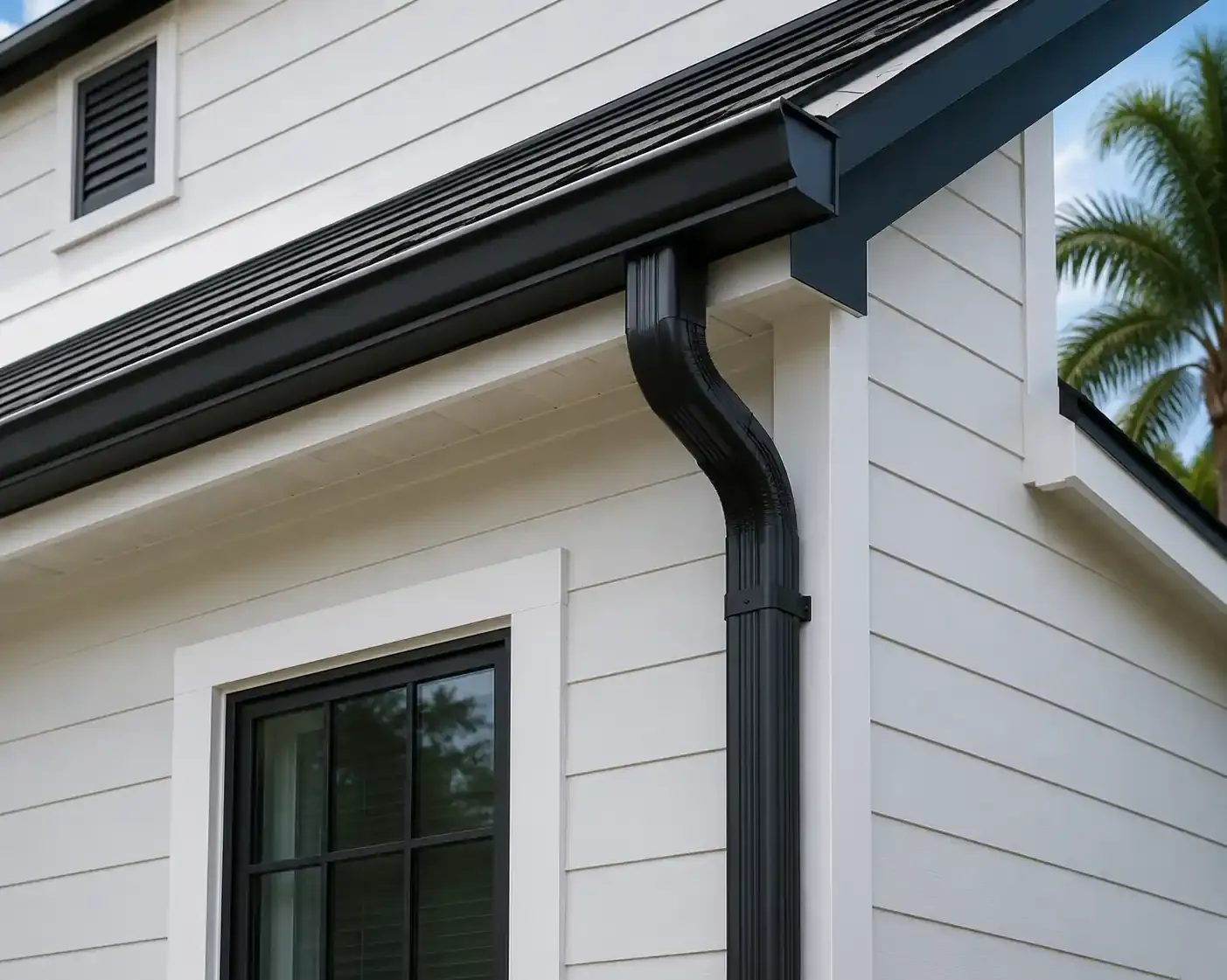 New seamless gutters installed by Polk County Gutter Company