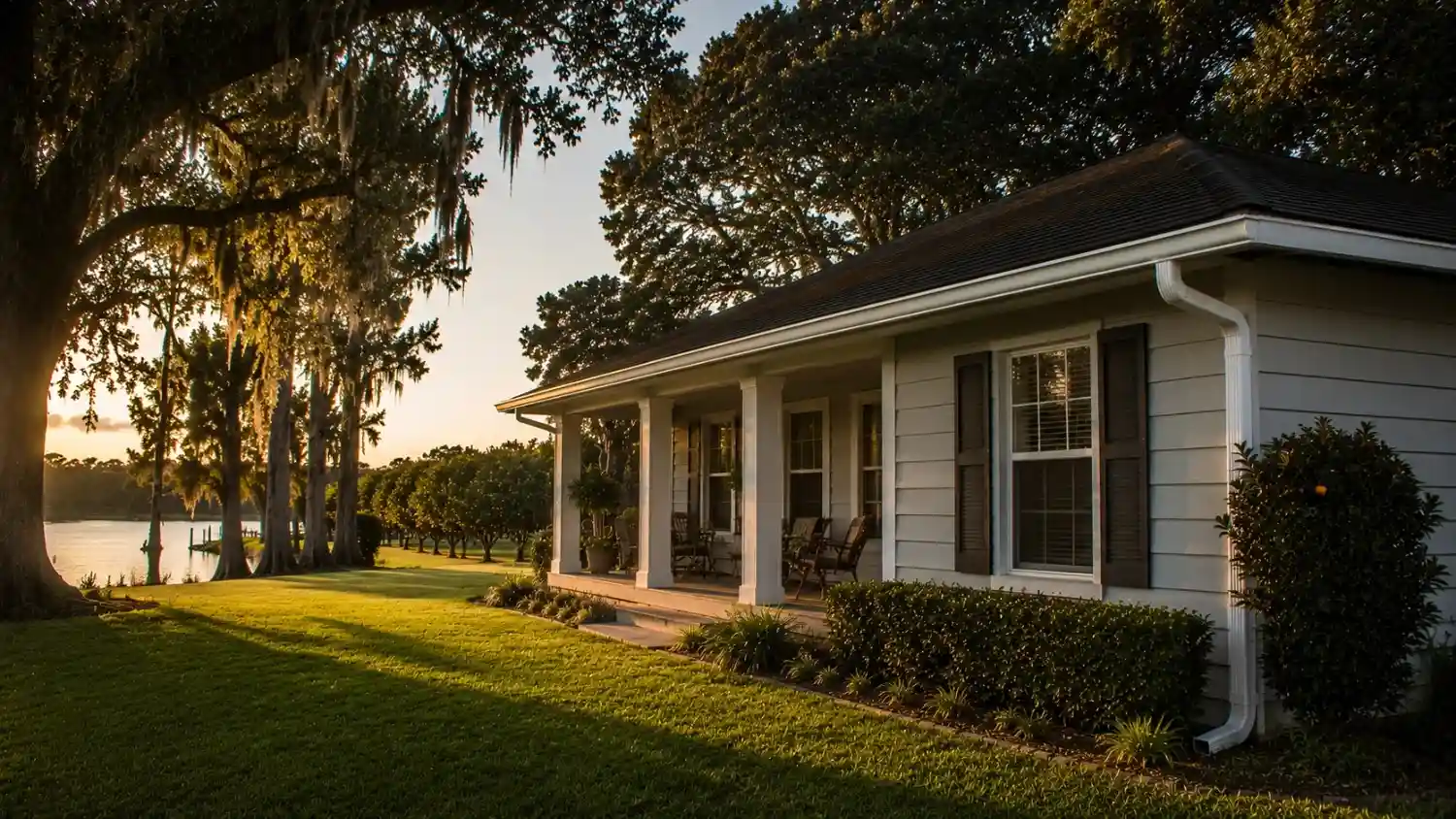Auburndale, Florida residential roofline served by Polk County Gutter Company
