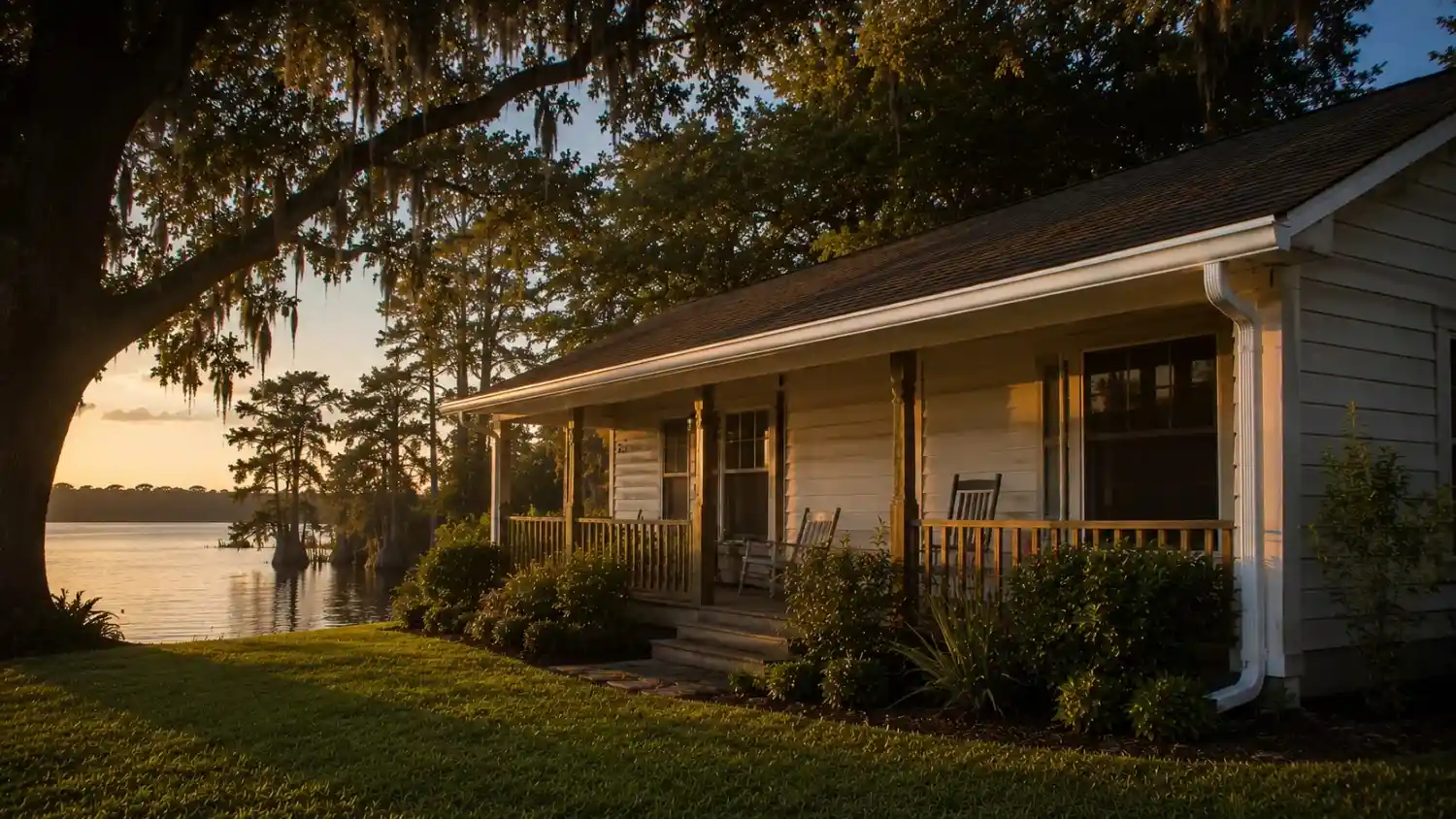 Eagle Lake, Florida residential roofline served by Polk County Gutter Company