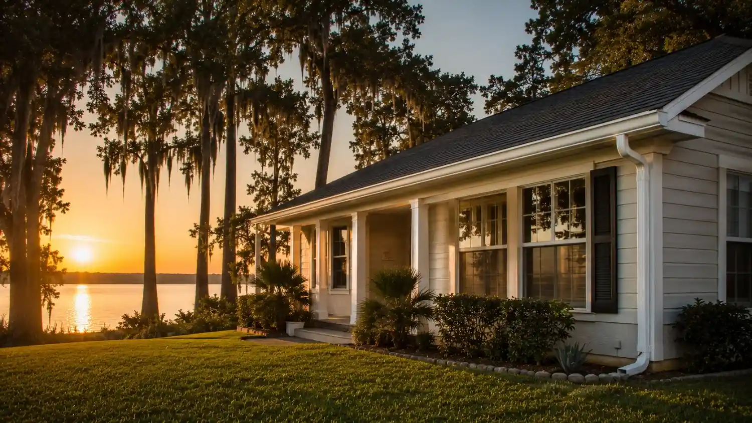 Fort Meade, Florida residential roofline served by Polk County Gutter Company