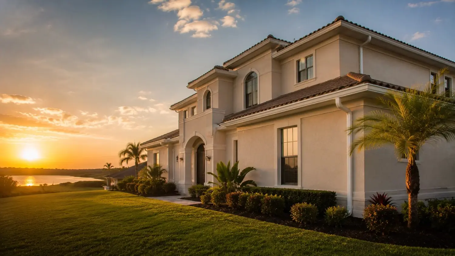 Lake Alfred, Florida residential roofline served by Polk County Gutter Company