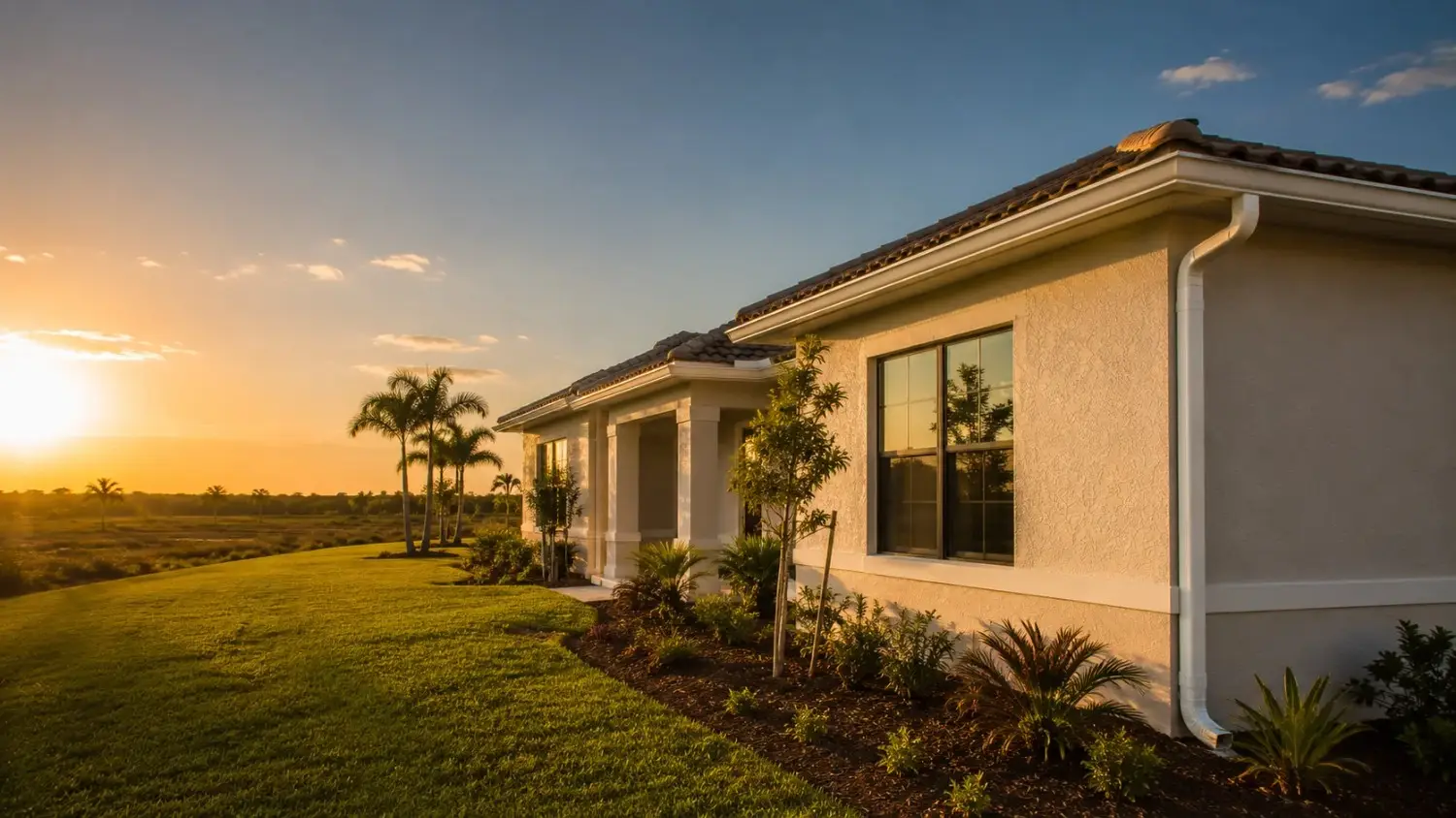 Lake Hamilton, Florida residential roofline served by Polk County Gutter Company