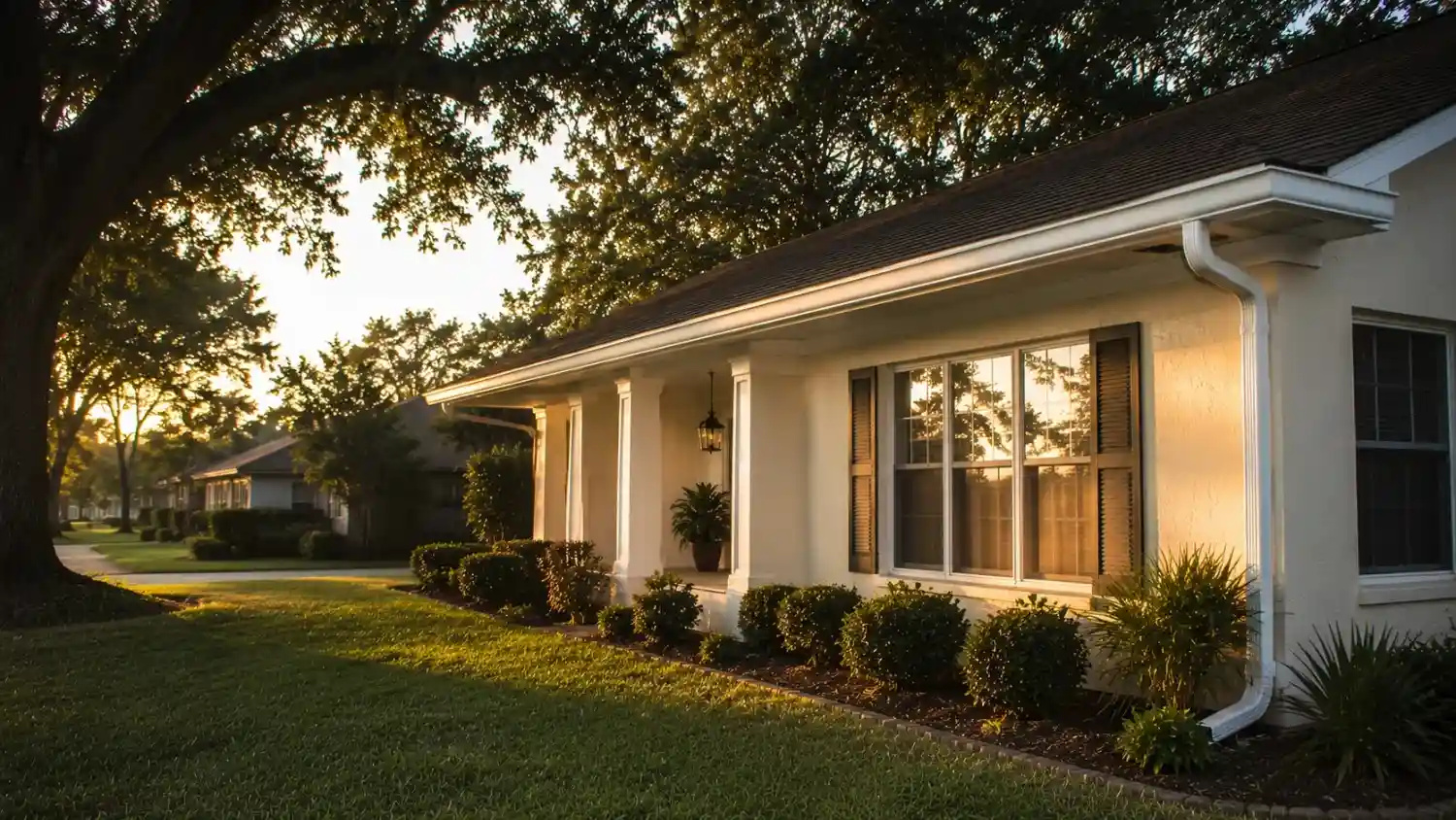Plant City, Florida residential roofline served by Polk County Gutter Company