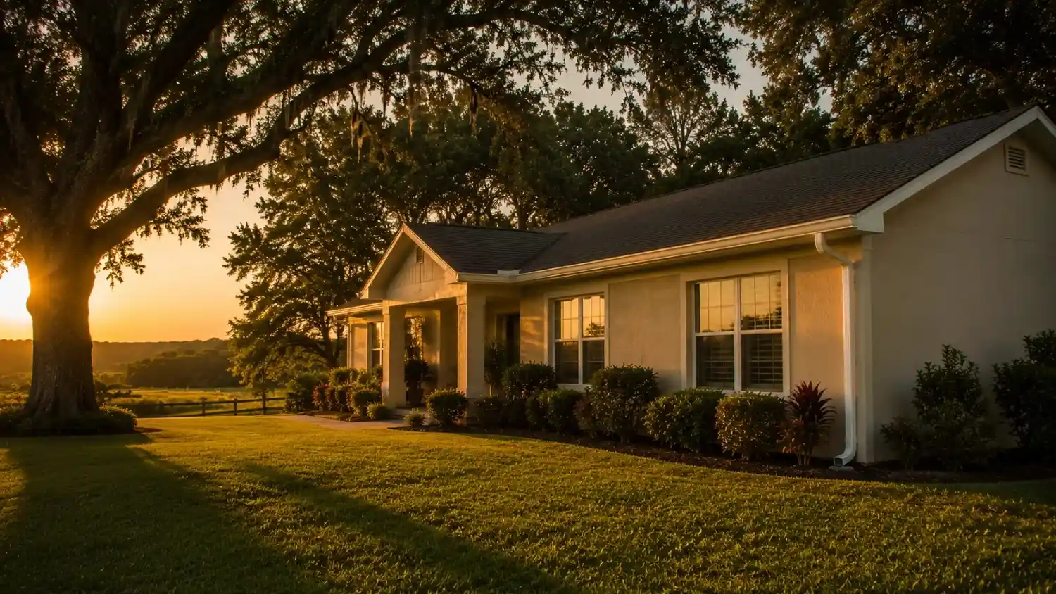 Wahneta, Florida residential roofline served by Polk County Gutter Company